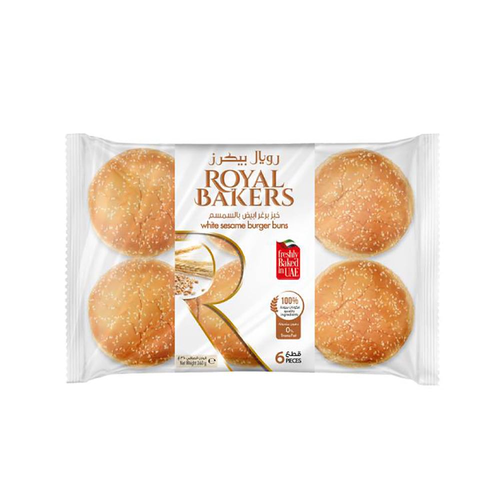 Royal Bakers Bun SL Sesame 6s