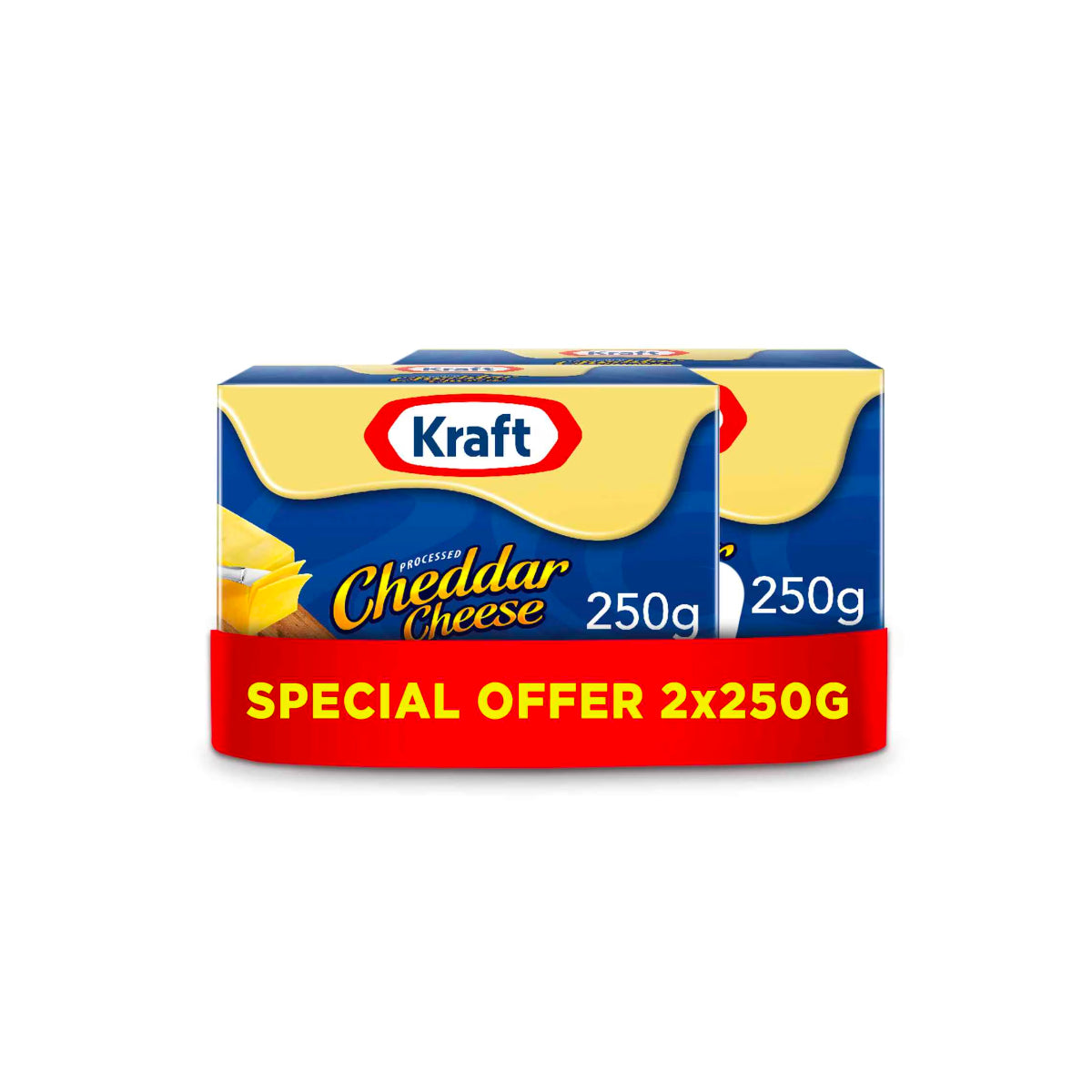 Kraft Cheddar Cheese 2x250g