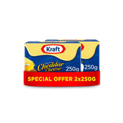 Kraft Cheddar Cheese 2x250g