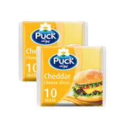 Puck Slice Cheese Cheddar 2x200gm