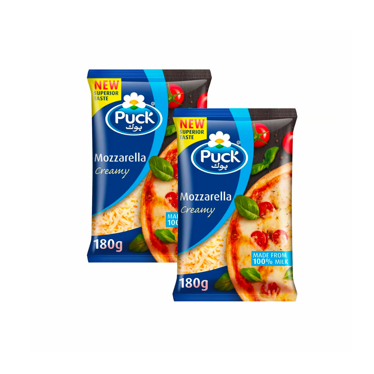Puck Shredded Mozzarella Cheese 2x180g