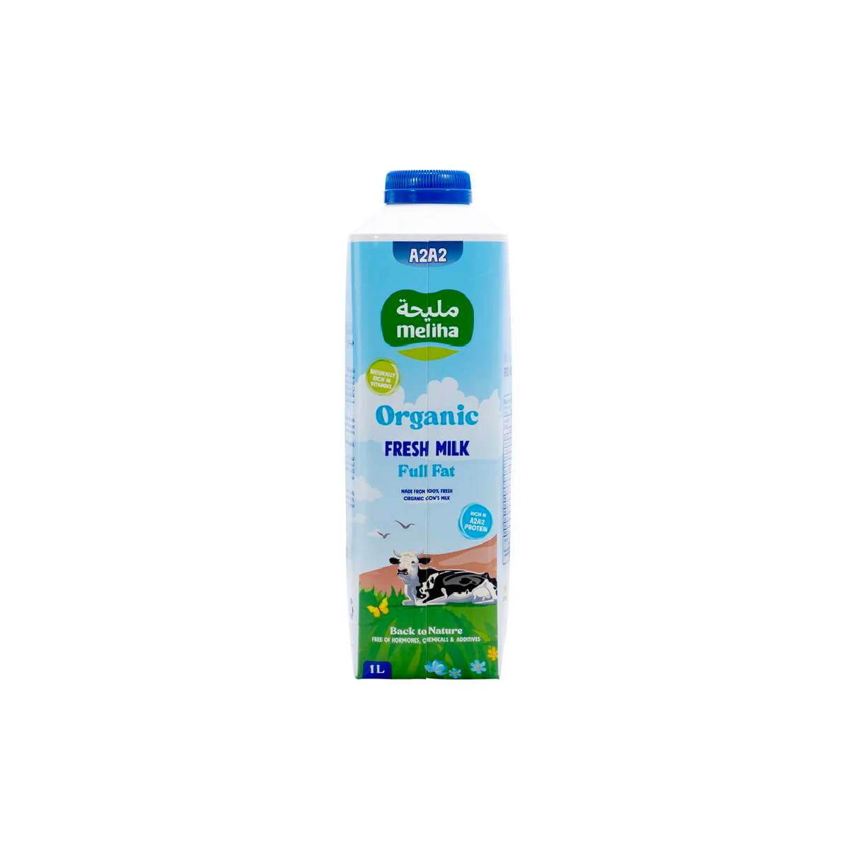 Meliha Organic A2A2 Full Fat Fresh Milk 1L