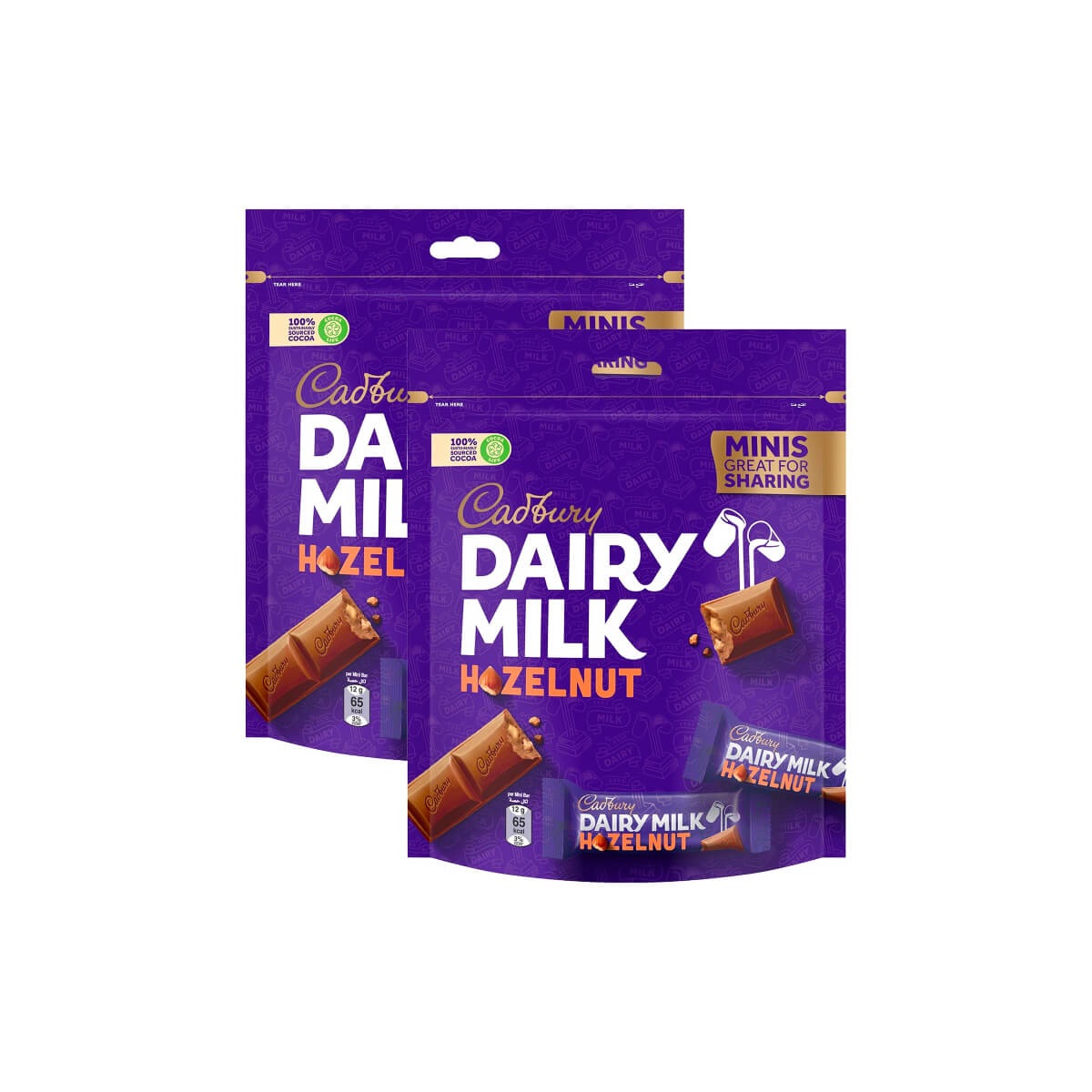 Cadbury Dairy Milk Hazelnut Minis Chocolate 2x156g