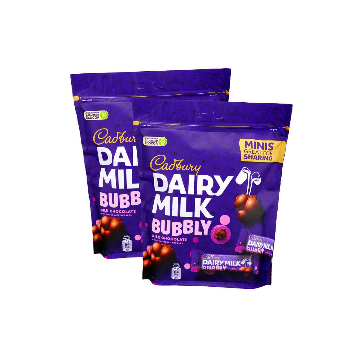 Cadbury Dairy Milk Bubbly Mini 2x156gm