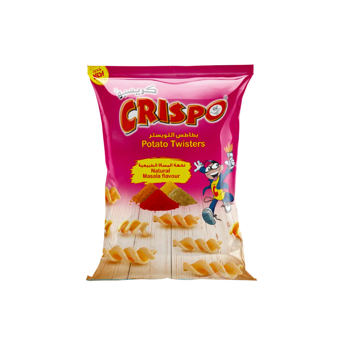 Crispo Natural Masala Flavoured Potato Twister 23x14g