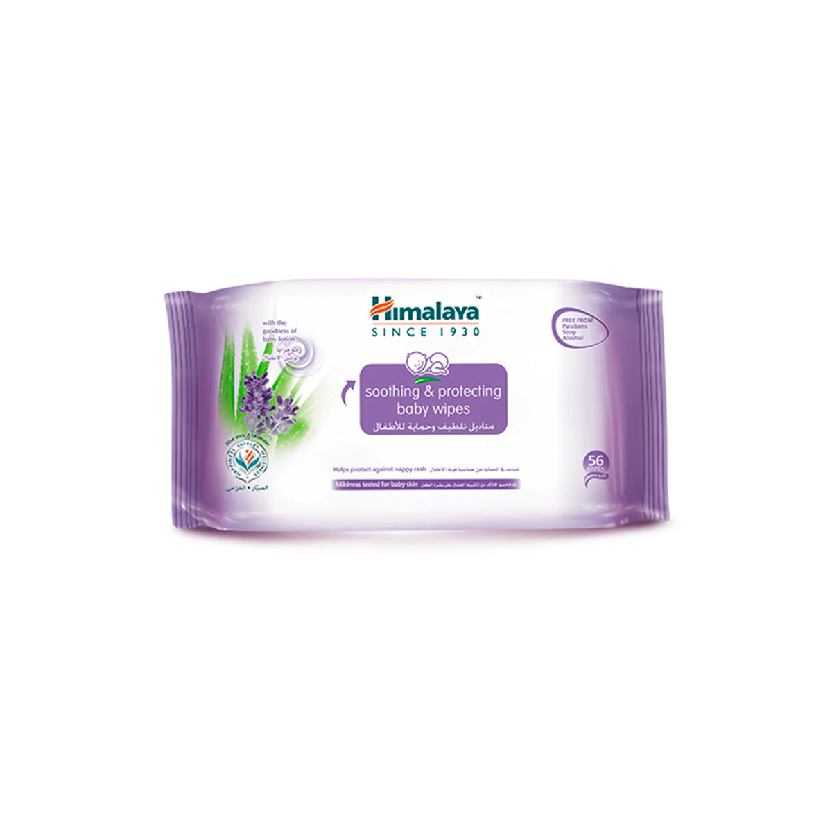 Himalaya Soothing & Protecting Baby Wipes 56 Pieces