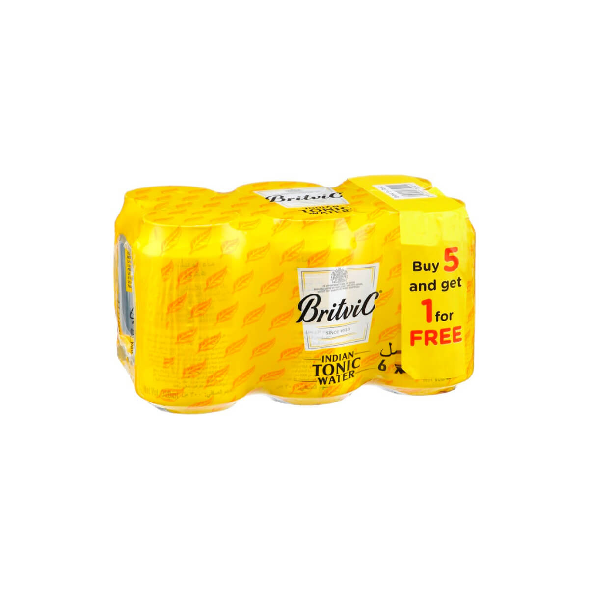 Britvic Indian Tonic Carbonated Water 300ml 5+1 Free