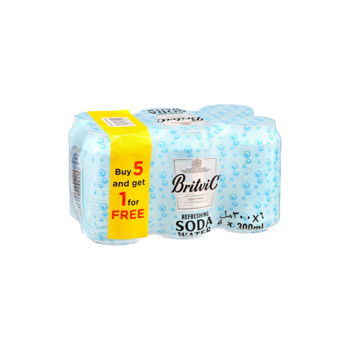 Britvic Refreshing Soda Water 300ml 5+1 Free