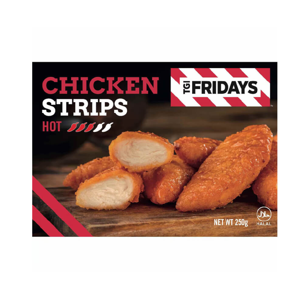 TGI Fridays Boneless Chicken Strip Buffalostyle Hot 250Gm
