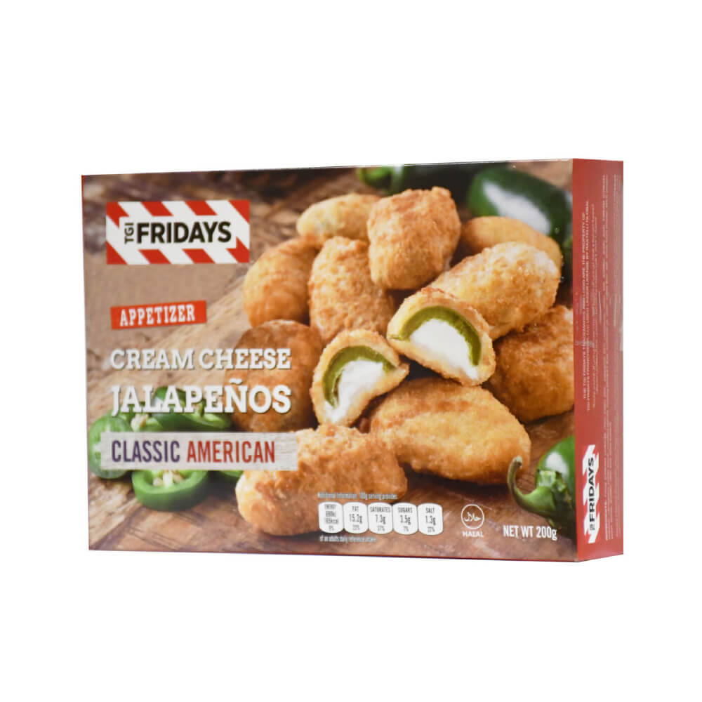 TGI Fridays Classic American Cream Cheese Jalapenos 200Gm