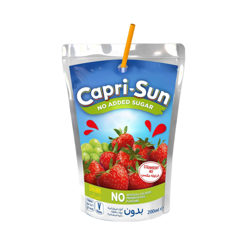 Capri-Sun No Added Sugar Strawberry juice 200ml