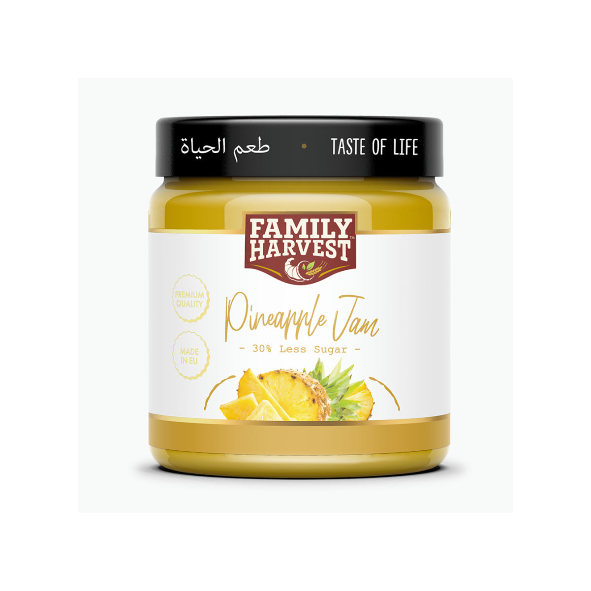 Family Harvest Pineapple Jam 30% Less Sugar 210g