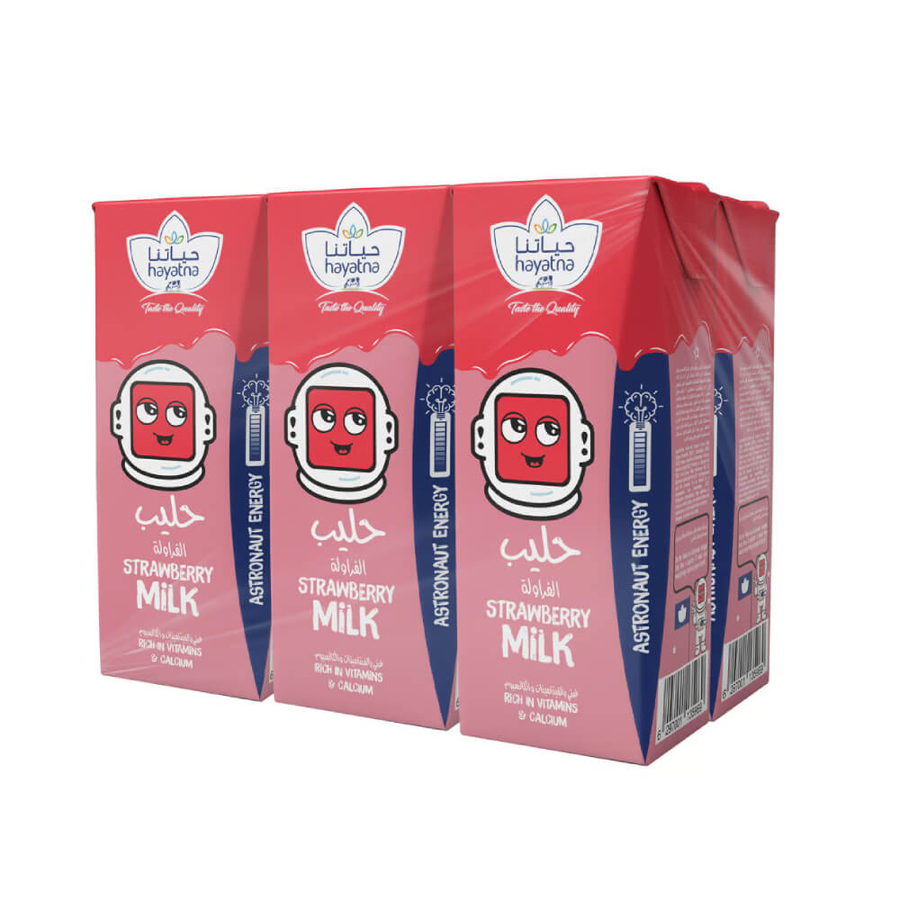 Hayatna Strawberry Milk 6x180ml