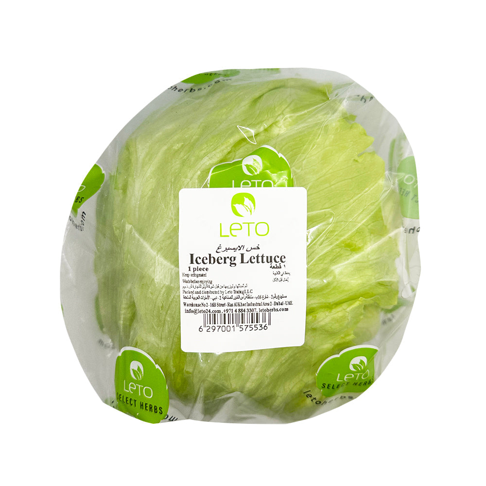 Leto Lettuce Iceberg Uae 500g-600g Piece
