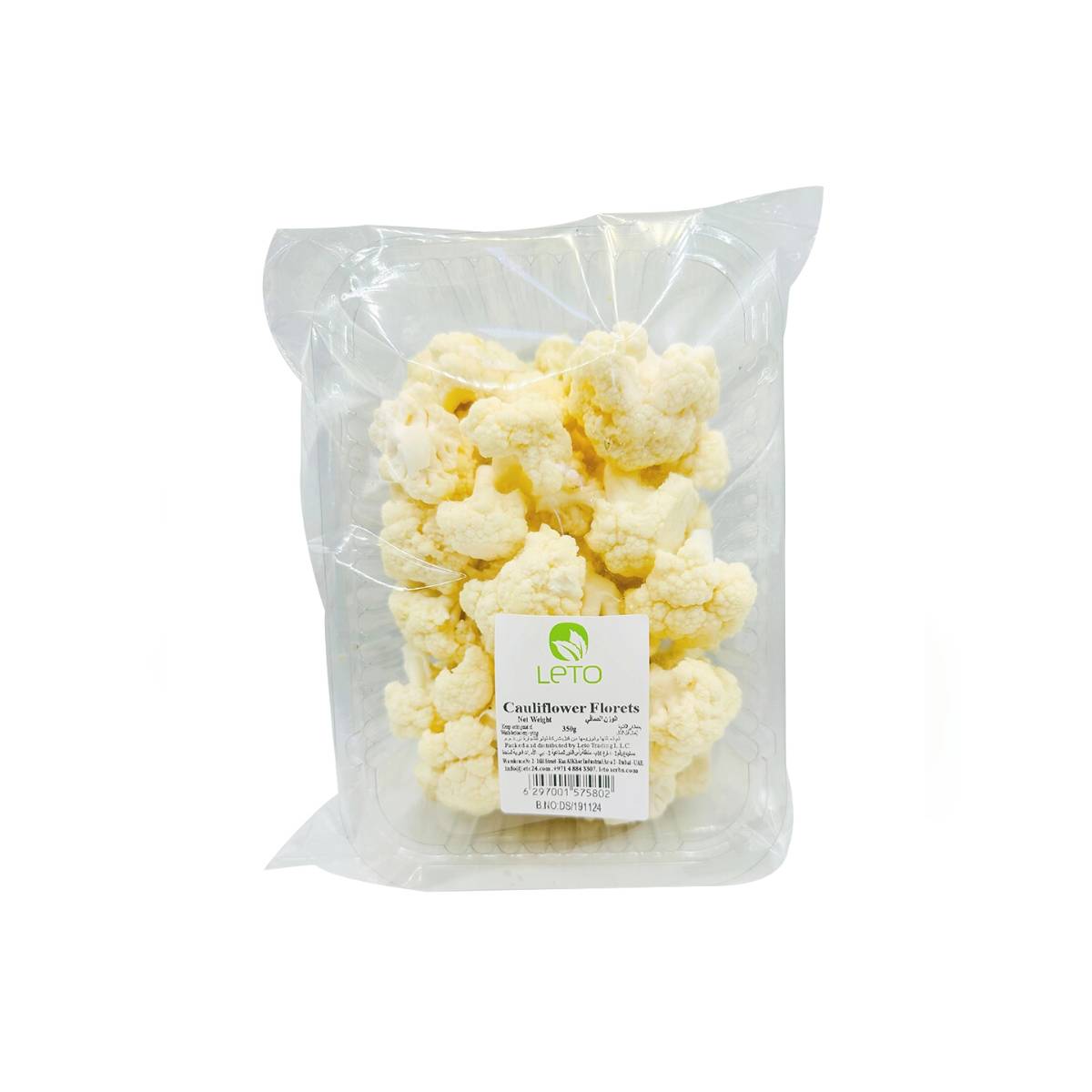 Leto Cauliflower Florets Uae 350g Pack
