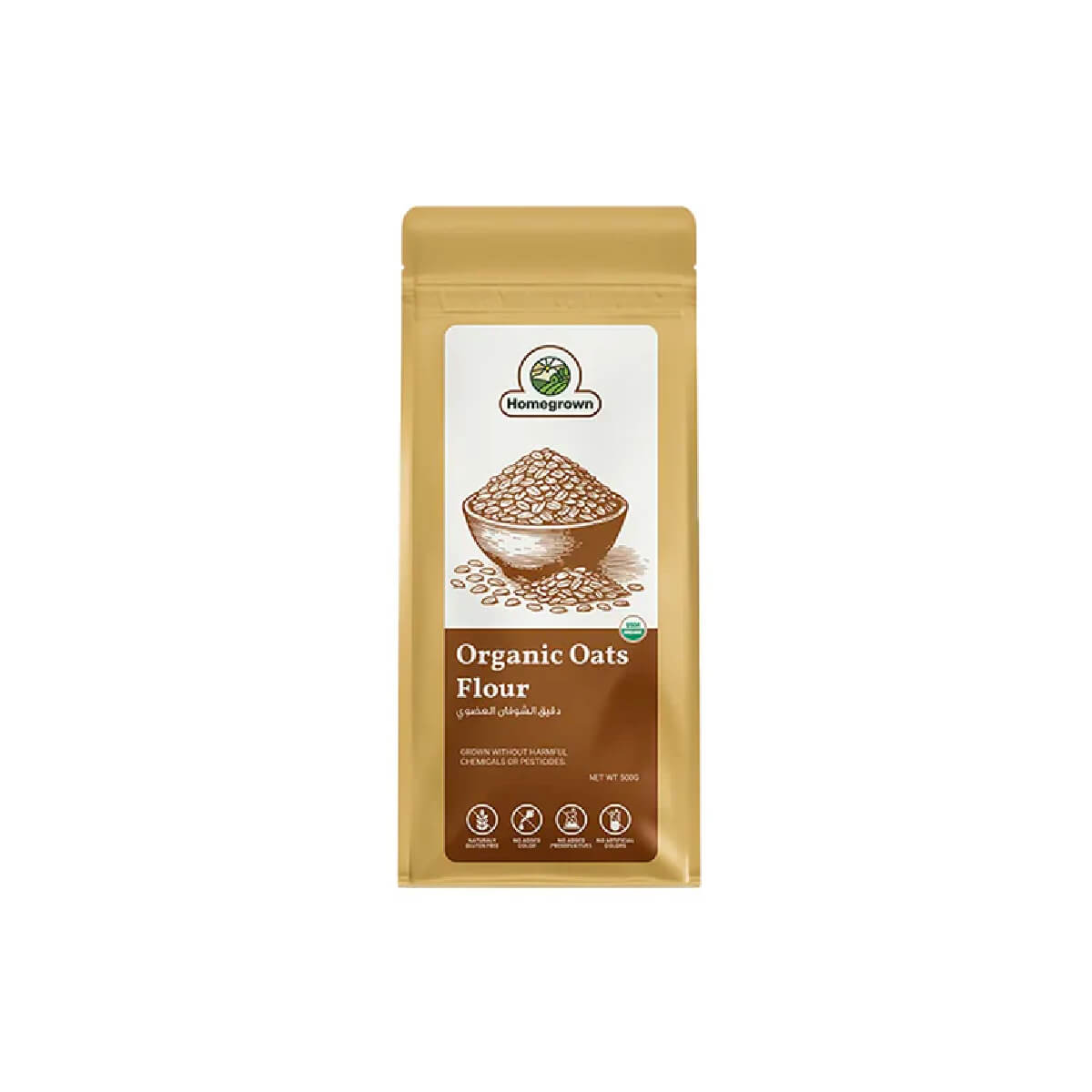 Homegrown Organic Oats Flour 500g