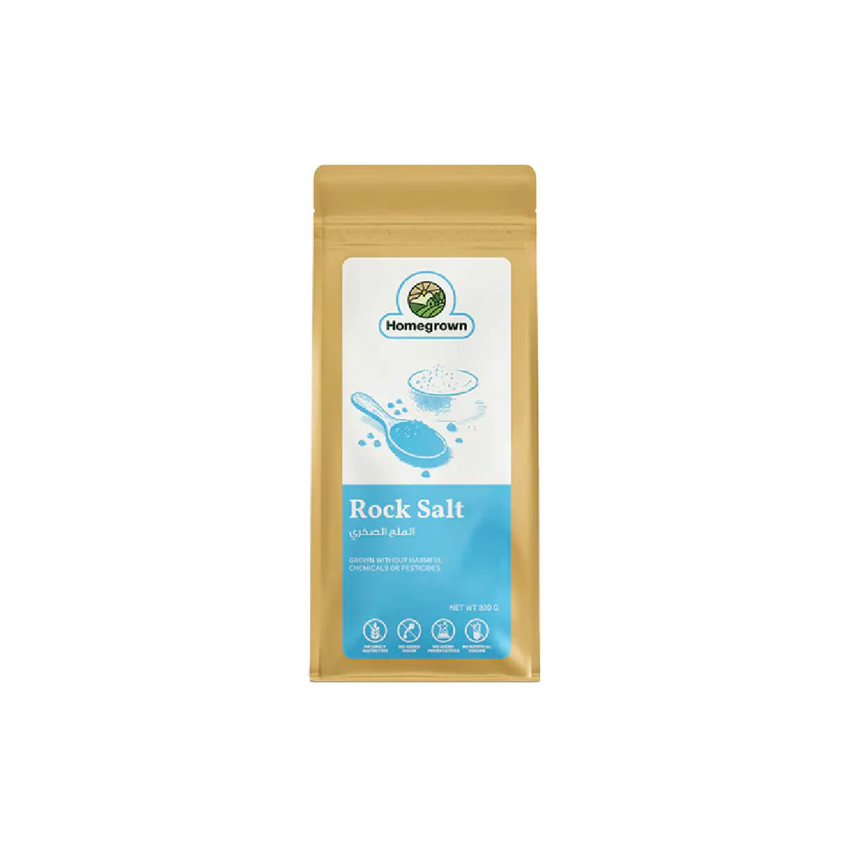 Homegrown Organic Rock Salt 330g