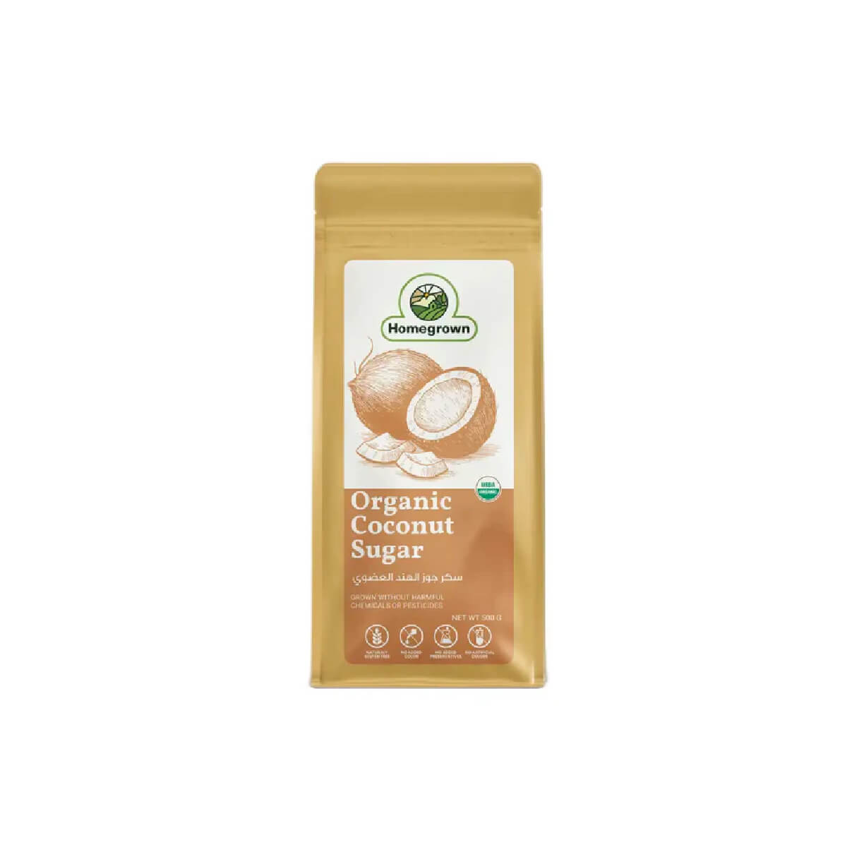 Homegrown Organic Coconut Sugar 500g