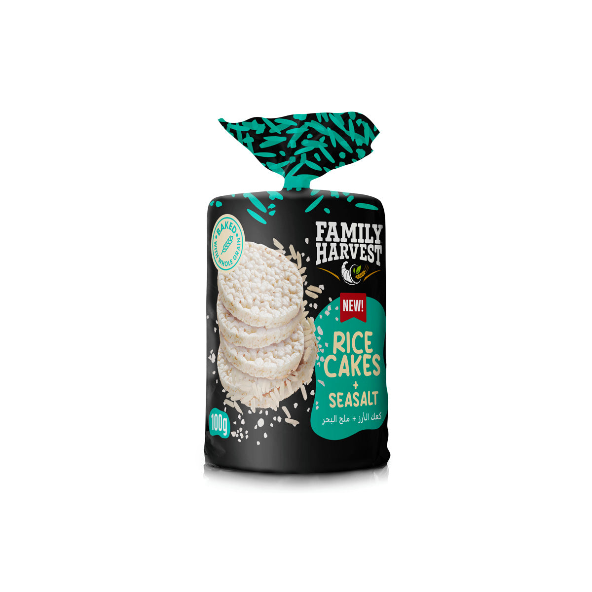 Family Harvest Rice Cakes With Sea Salt 100g