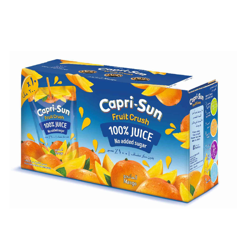 Capri-Sun Fruit Crush Mango NSA 200mlx10