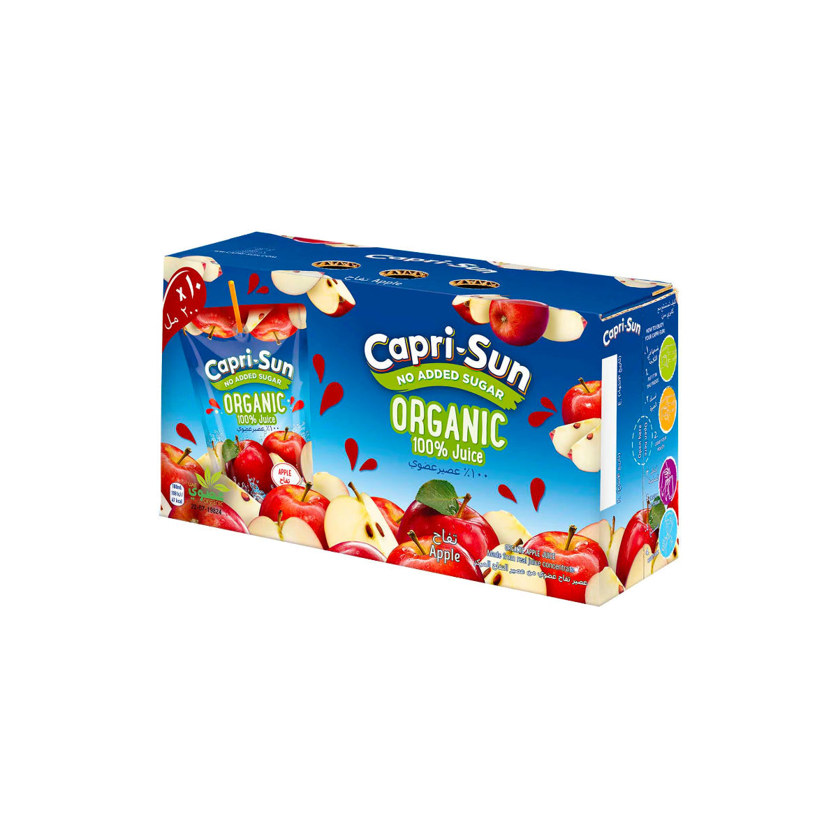 Capri-Sun Organic 100% Pure Apple Juice No Added Sugar 10x200ml