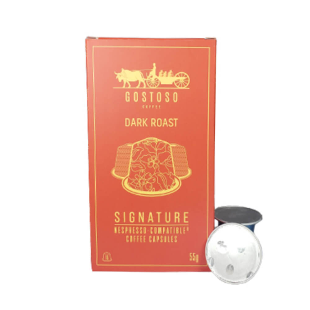 Gostoso Dark Roast Signature Nespresso Coffee 10 Capsules