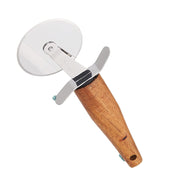 Stainless Steel Pizza Cutter With Acacia Ac Ka0010