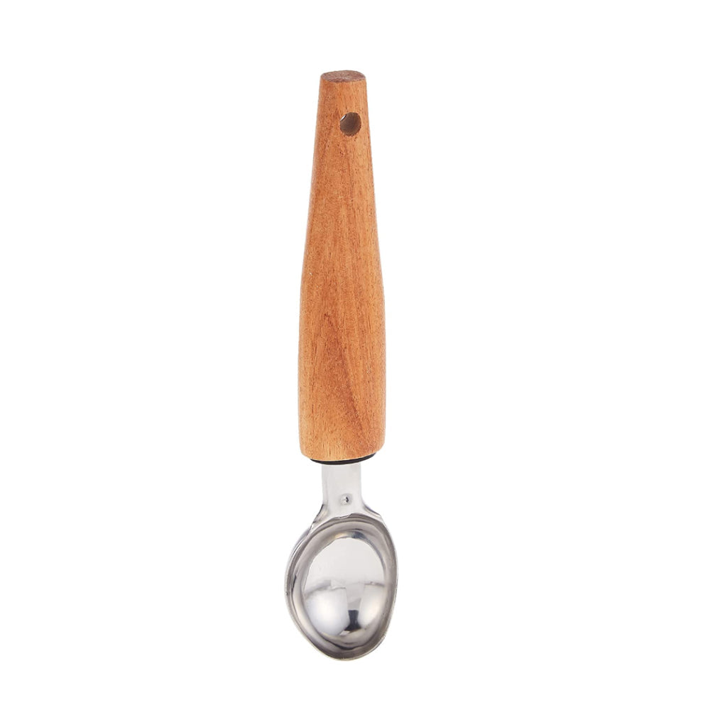 Staineless Steel Ice Cream Scoop With Acacia Ac Ka0013