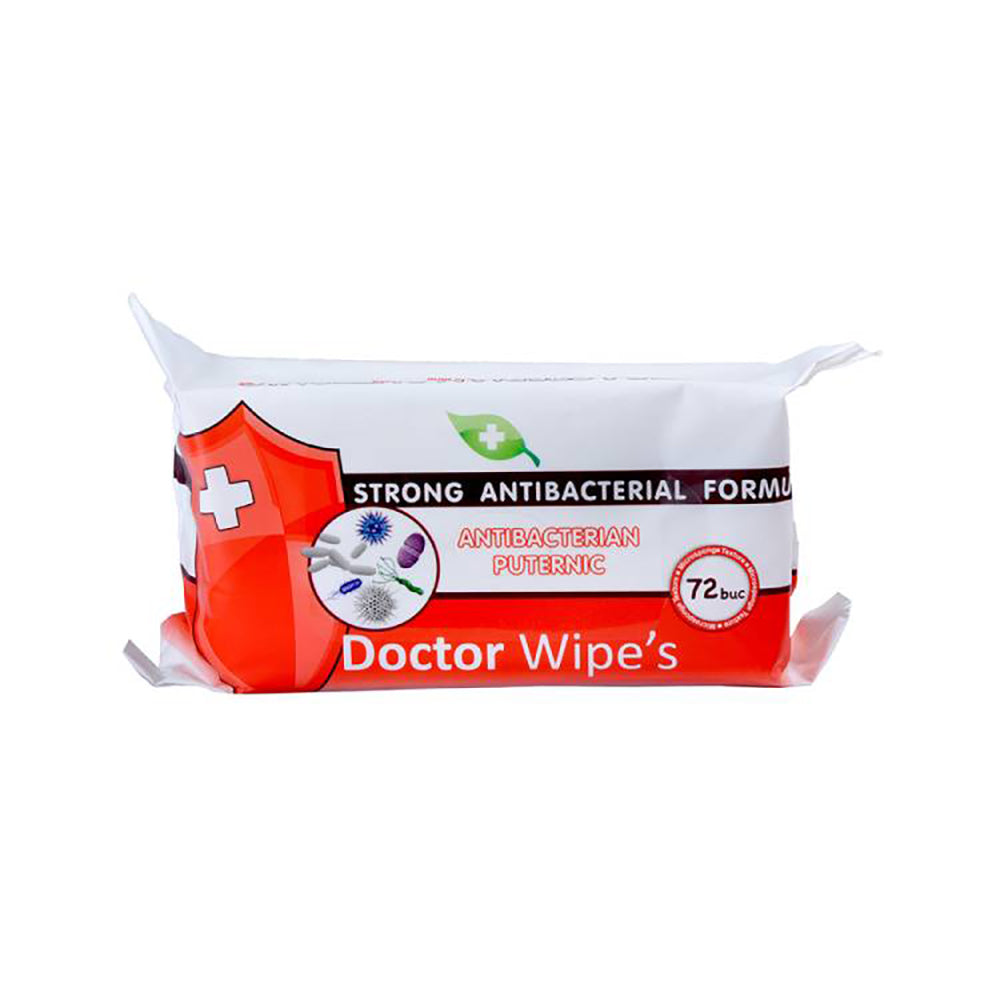 Dr. Wipe's Antibacterial Wipes 72s