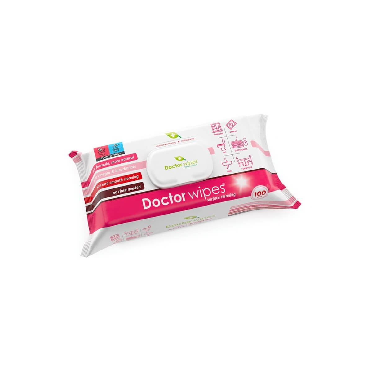 Dr. Wipes Multisurface Cleaning Wipes XL 100's