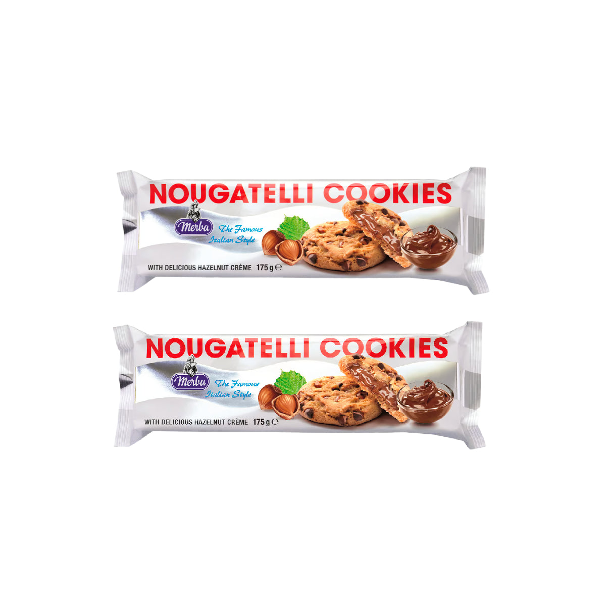 Merba Nougatelli Cookies 2x175g