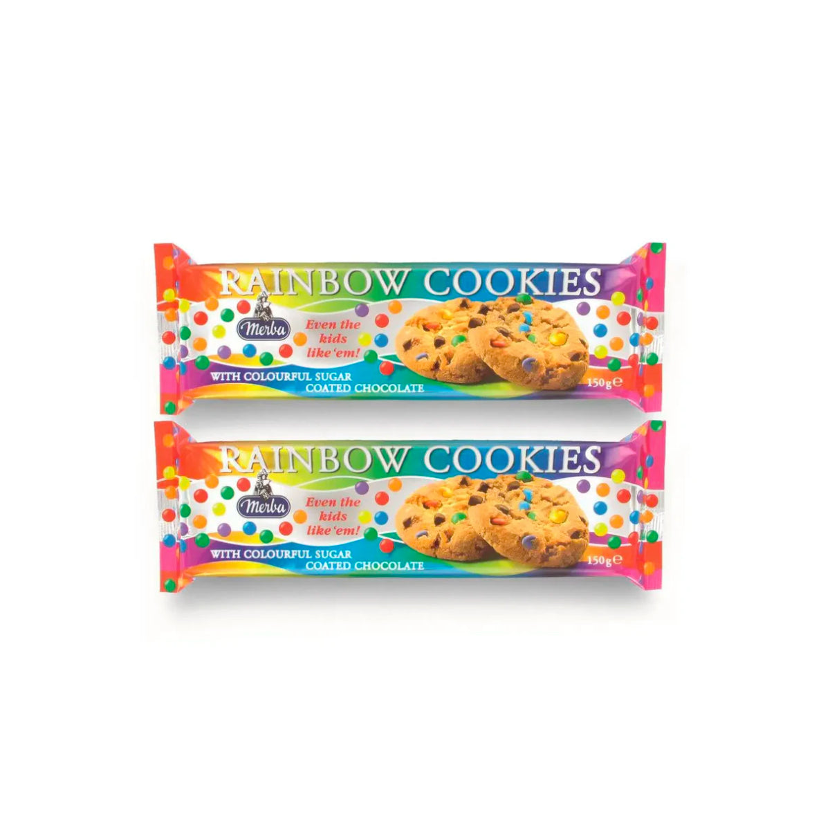 Merba Rainbow Cookies 2x150g