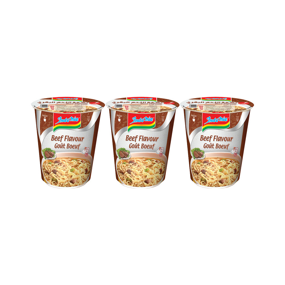 Indomie Cup Noodles Beef 60Gx3