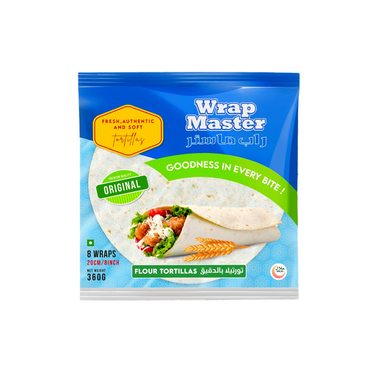 Wrap Master Original Flour Tortillas 20cm 360g