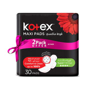 Kotex Maxi Pads Super Slim Coco 2x30's @ 30% Off