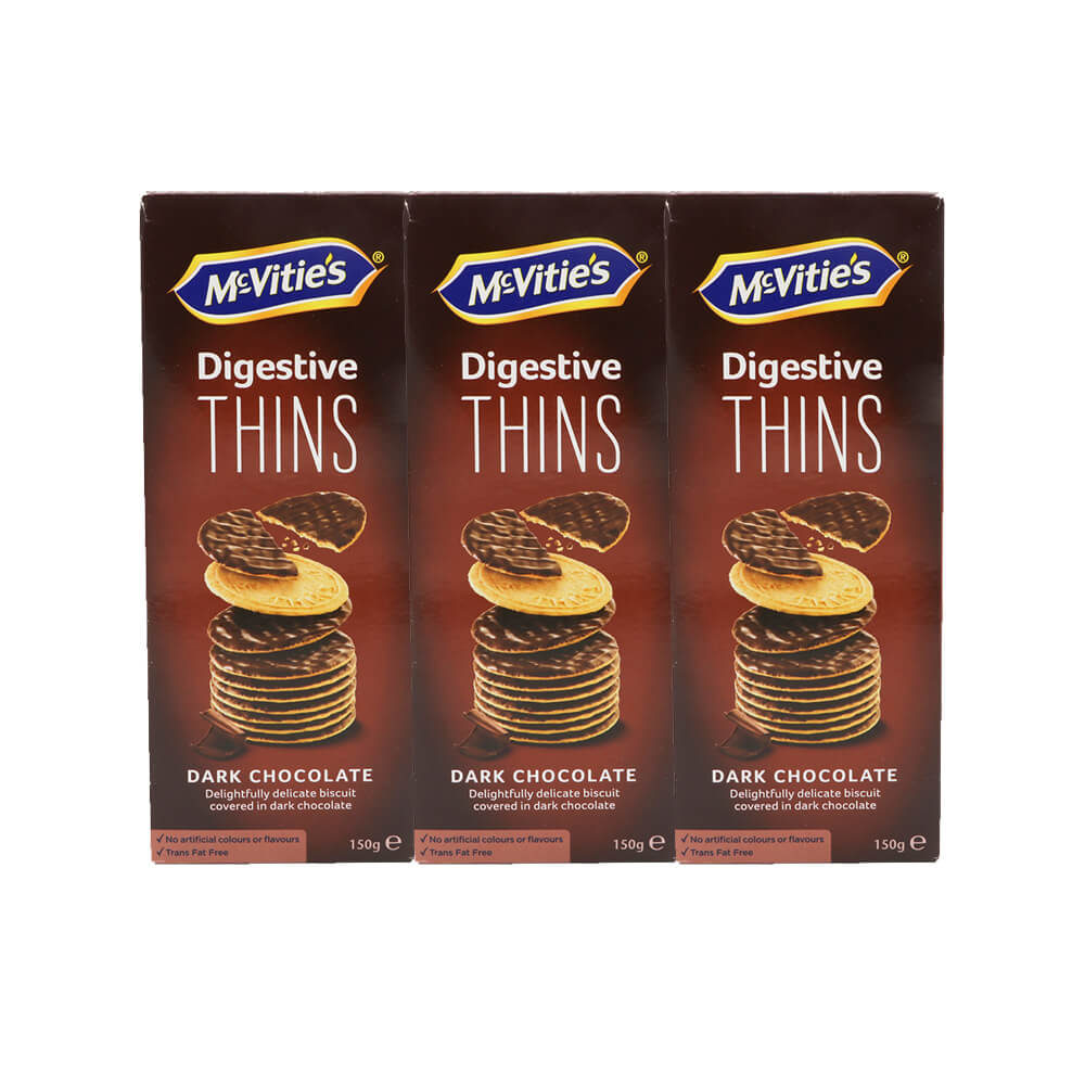 Mcvities Thins Dark 150G 2+1 Free