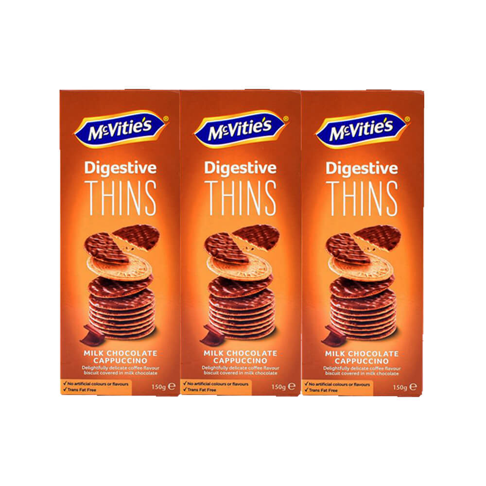 Mcvities Thins Capuccino 150G 2+1 Free