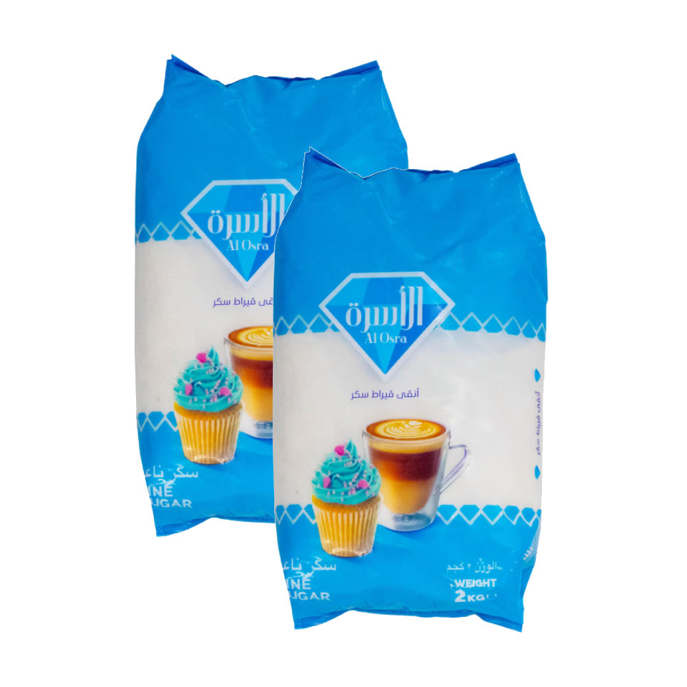 Al Osra Fine Sugar 2x2Kg
