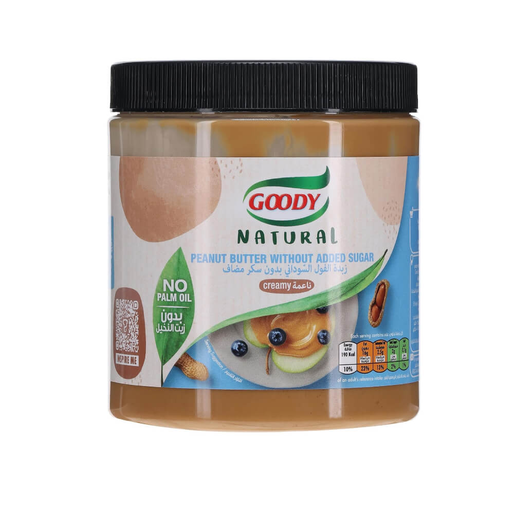 Goody Natural Creamy Peanut Butter No Added Sugar 453gm