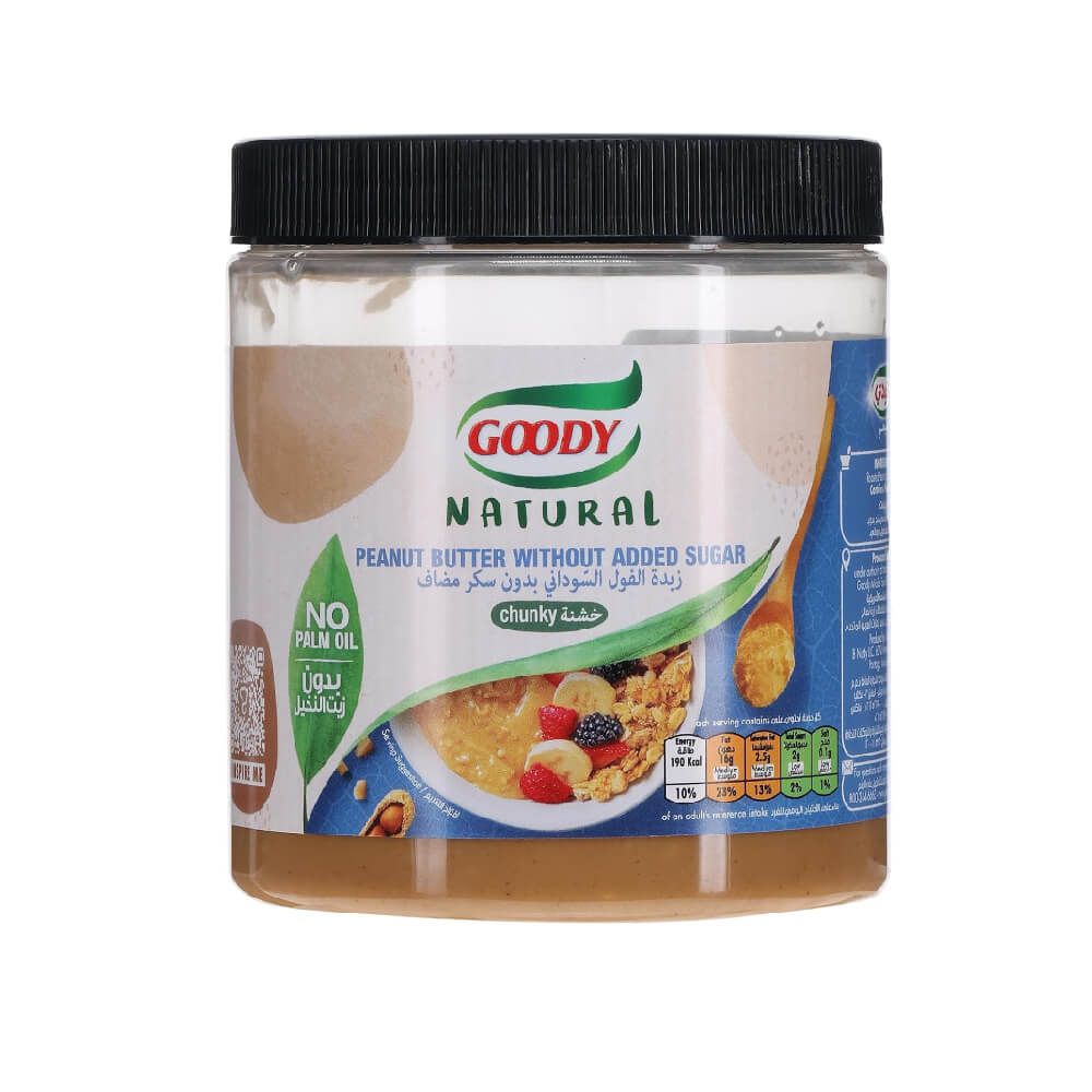 Goody Natural Chunky Peanut Butter No Added Sugar 453gm