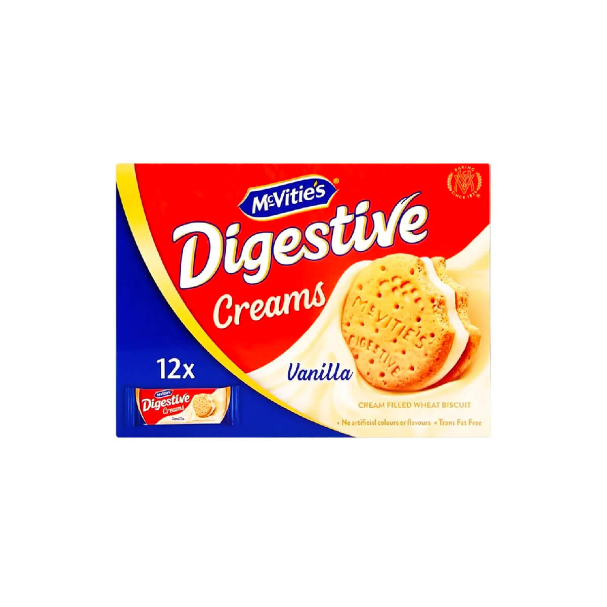 McVities Digestive Creams Vanilla 12x40gm