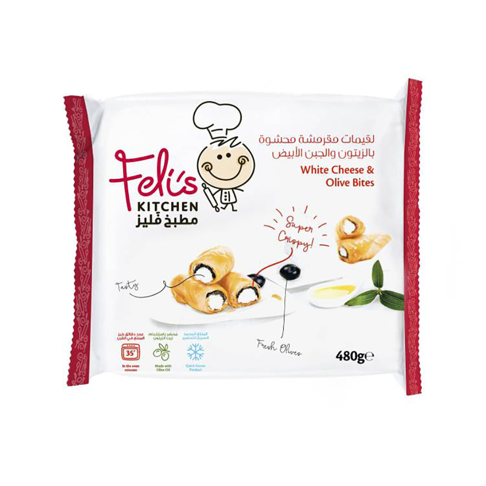 Feli's Kitchen Cheese And Olives Bites 480G