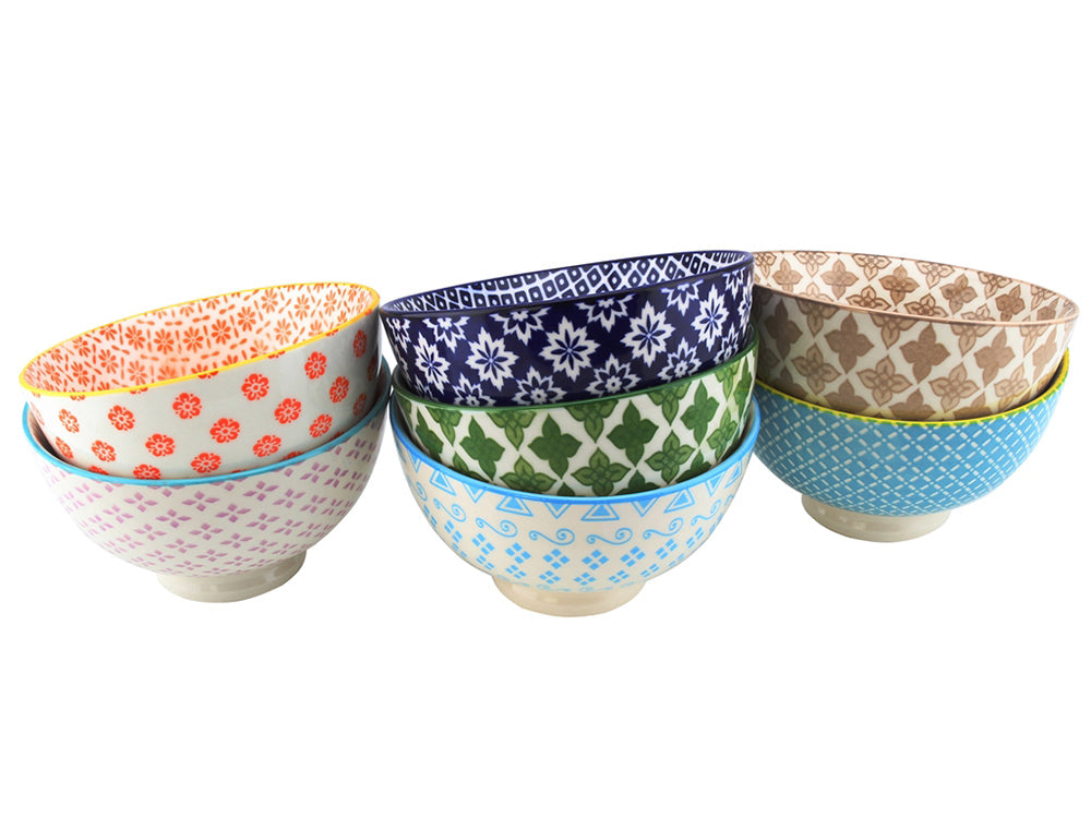 Shallow Stoneware Bowl 11cm Assorted