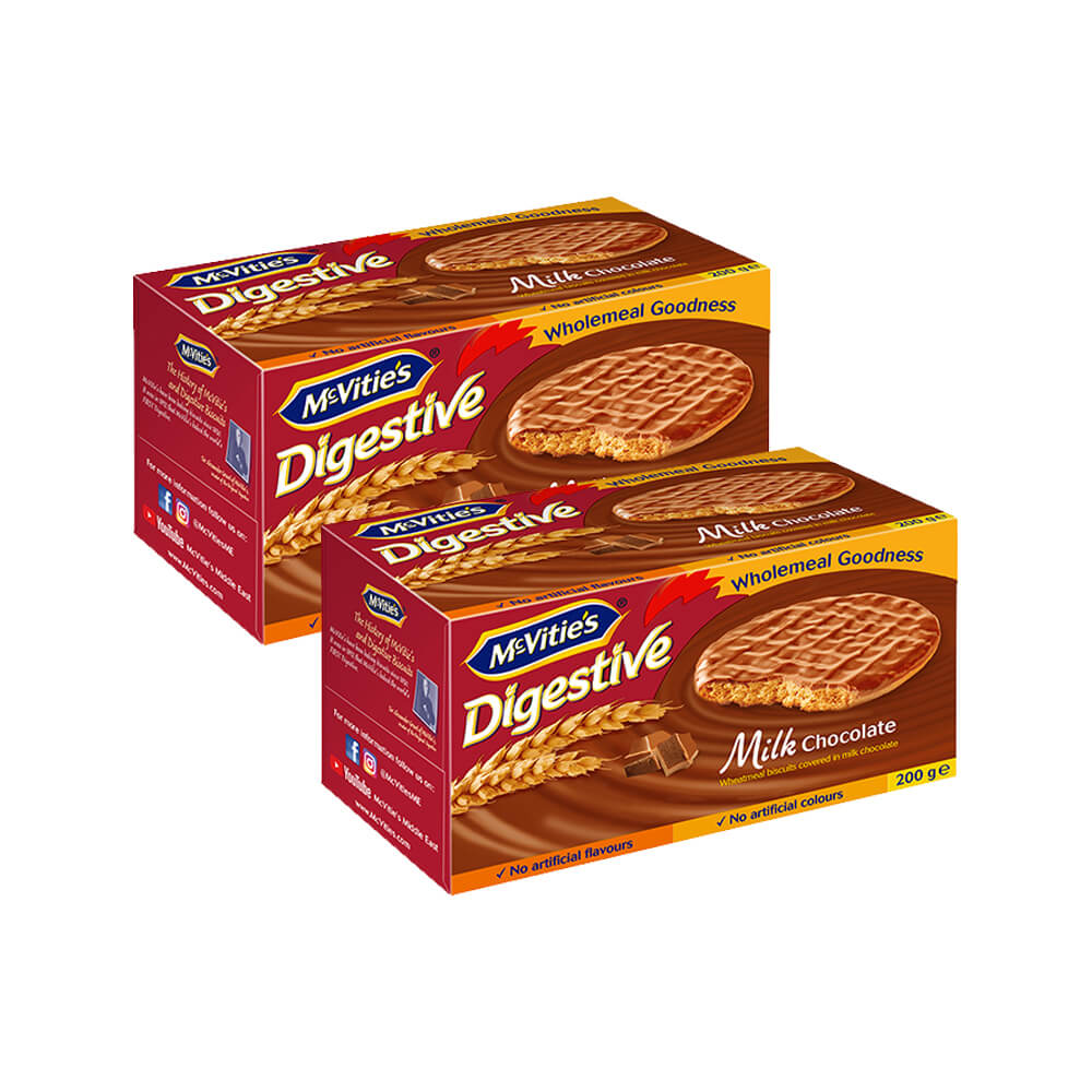 Mcvities Chocolate Digestive Milk 200Gx2 @ 20% Off