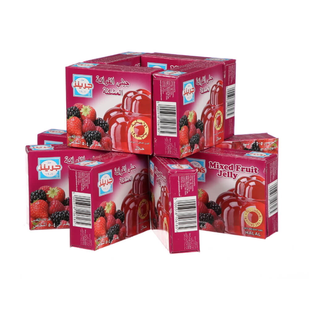 Greens Jelly Mixedfruit 12x80gm Promo