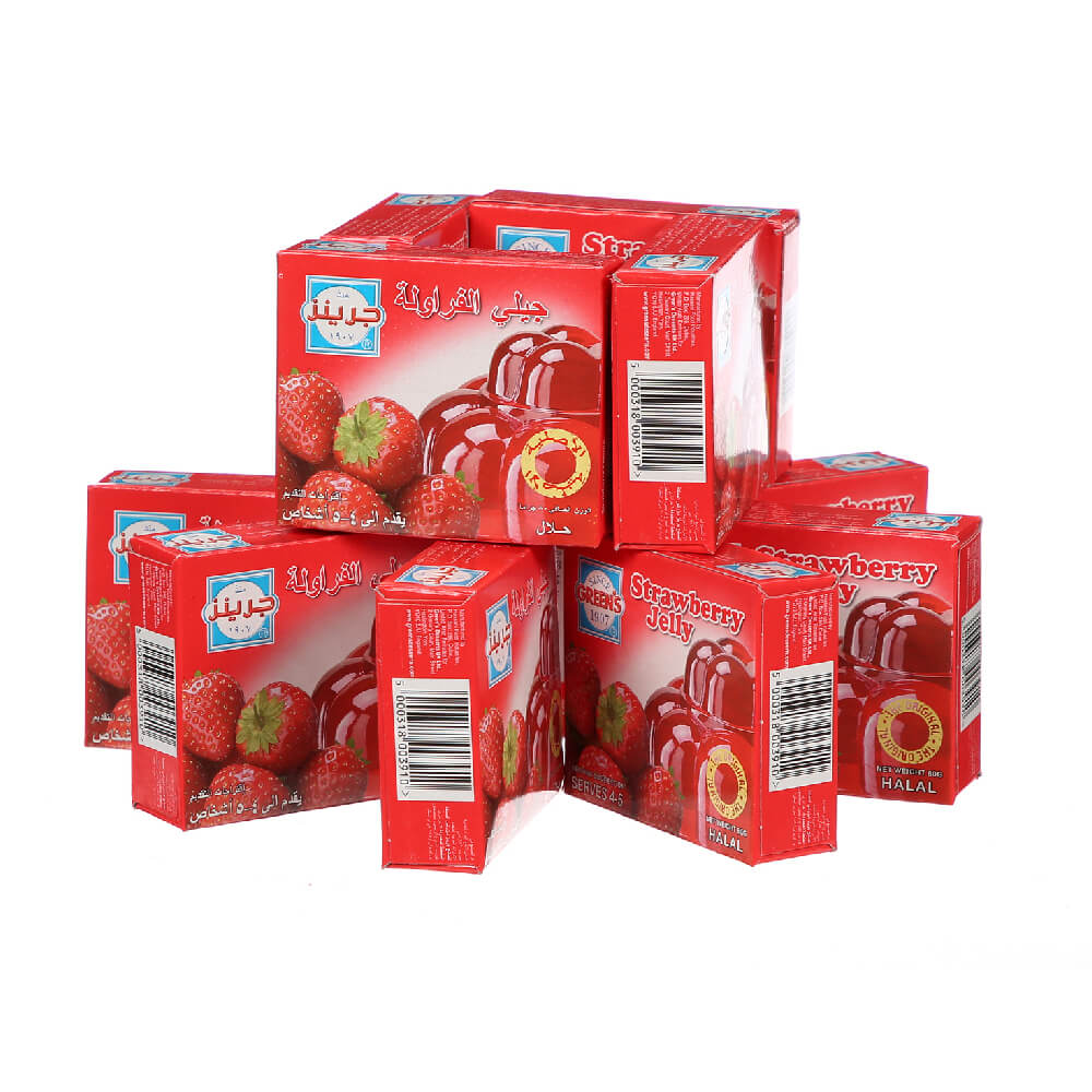 Greens Jelly Strawberry&Banana 12x0gm Promo