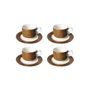 Shallow Coffee Cup & Saucer 90ml 4s Set