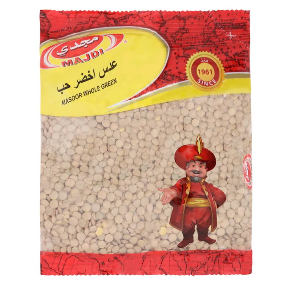 Majdi Masoor Whole Green 350G