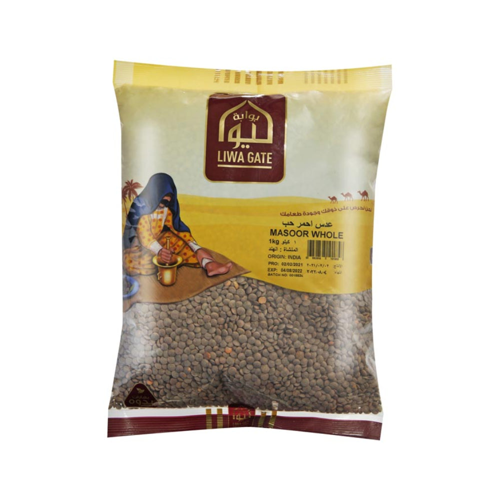 Liwa Gate Masoor Whole 1kg