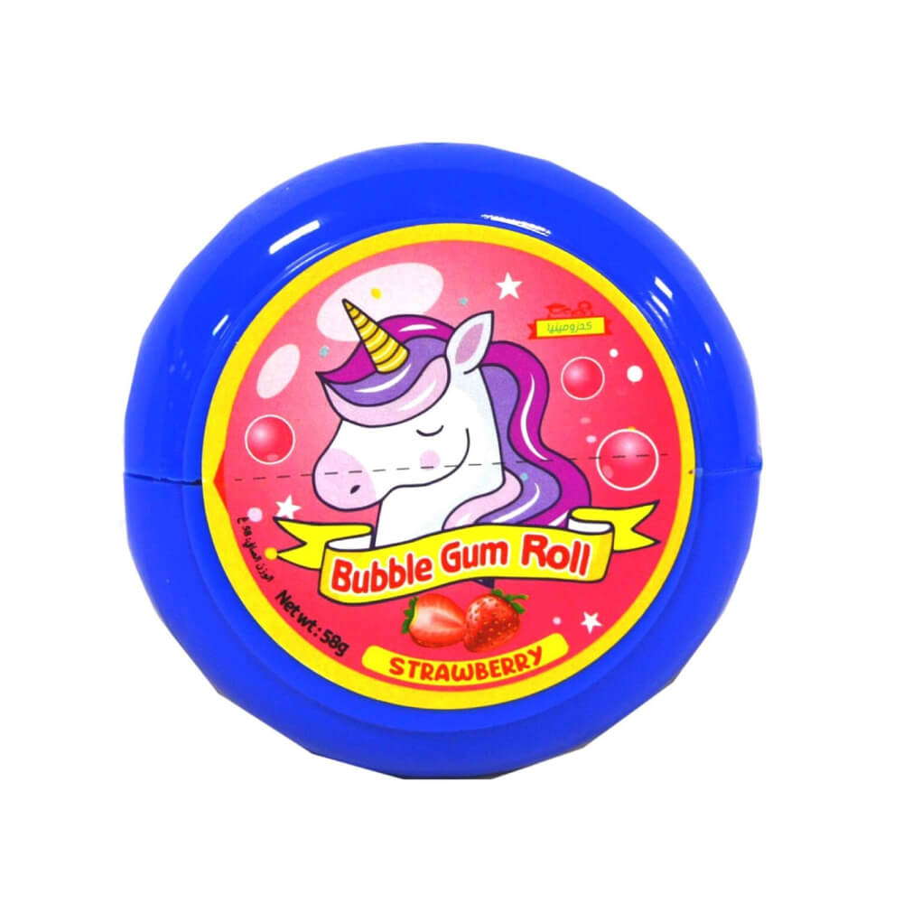 Kidsmania Fruit Flavour Bubble Gum Roll 58g